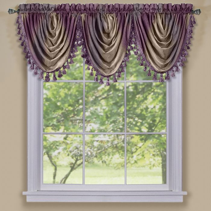 Ombre Waterfall Valance, How To Make Waterfall Valance Curtains