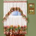 Country Garden Printed Tier and Swag Set
